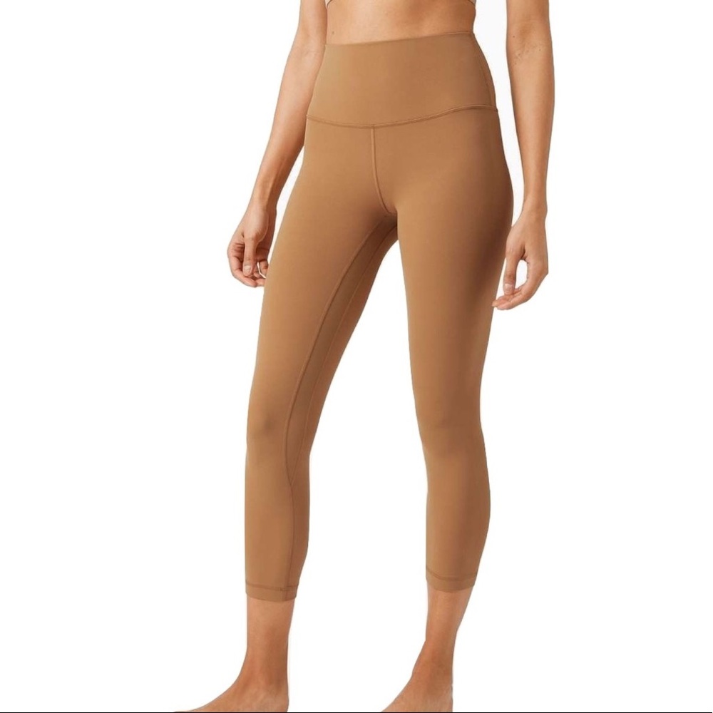 Lululemon Align Crop Legging Sandal Brown NWT